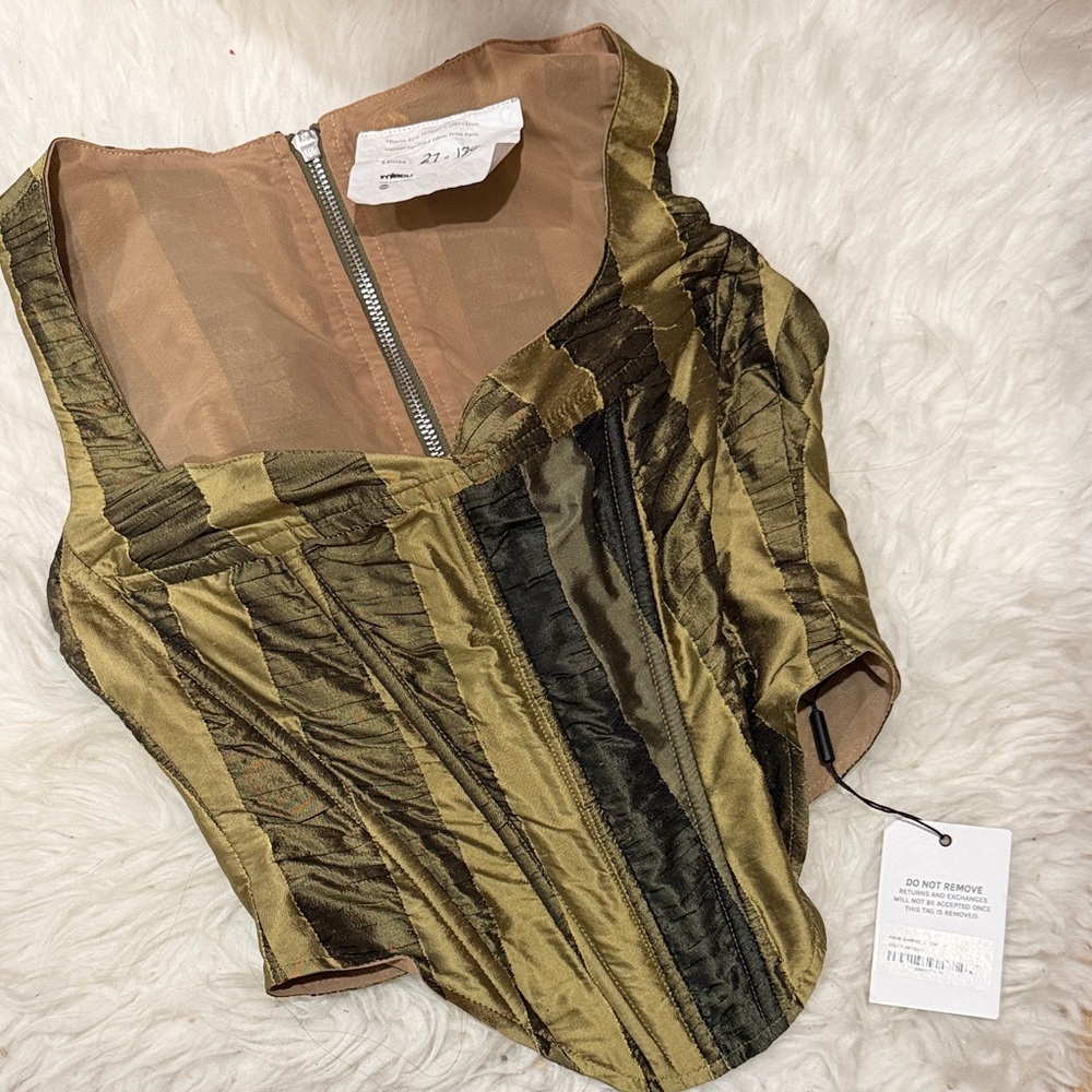 Miaou Women's Green and Khaki Corset